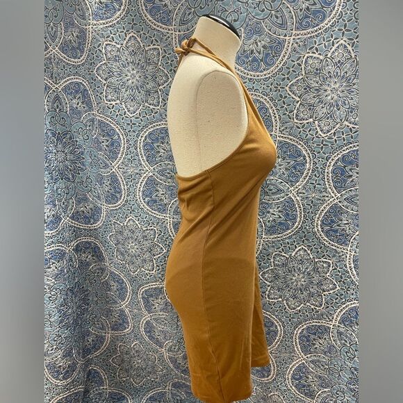 Rib halter top mini dress - Picture 2 of 9